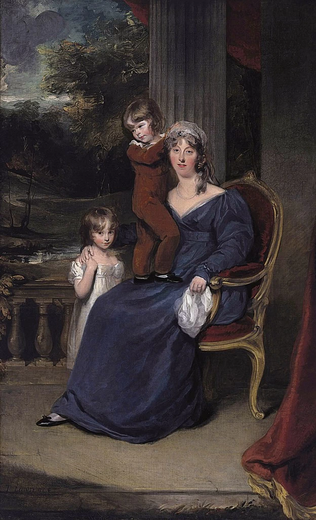 Ritratto di Lady Louisa Harvey con due dei suoi figli